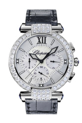 Chopard Imperiale WG 40 Chrono Diamond Bezel 40 Silver Dial White Gold 384211-1001